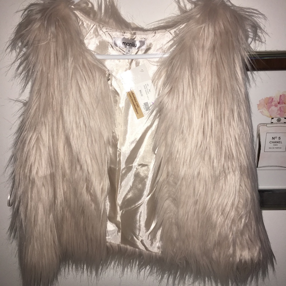 Faux fur vest